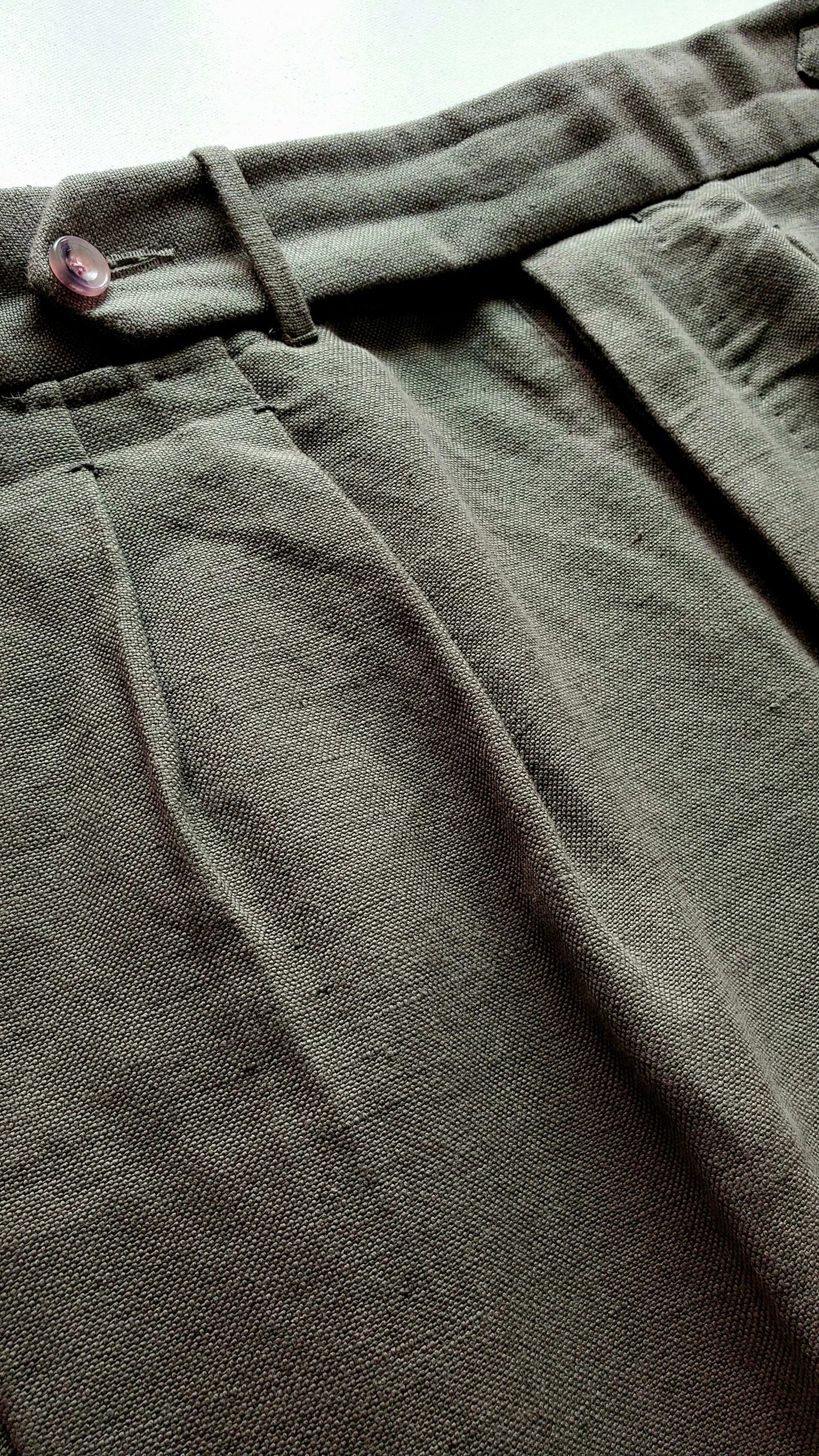 High Waisted Shorts - Cotton Panama - X Of Pentacles