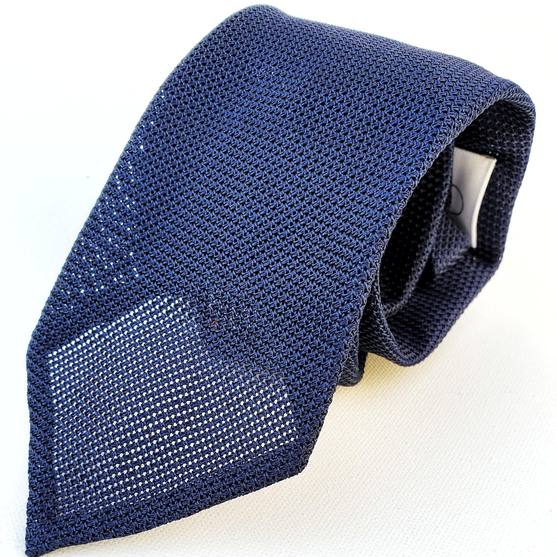 Navy Blue Classic Necktie - X Of Pentacles