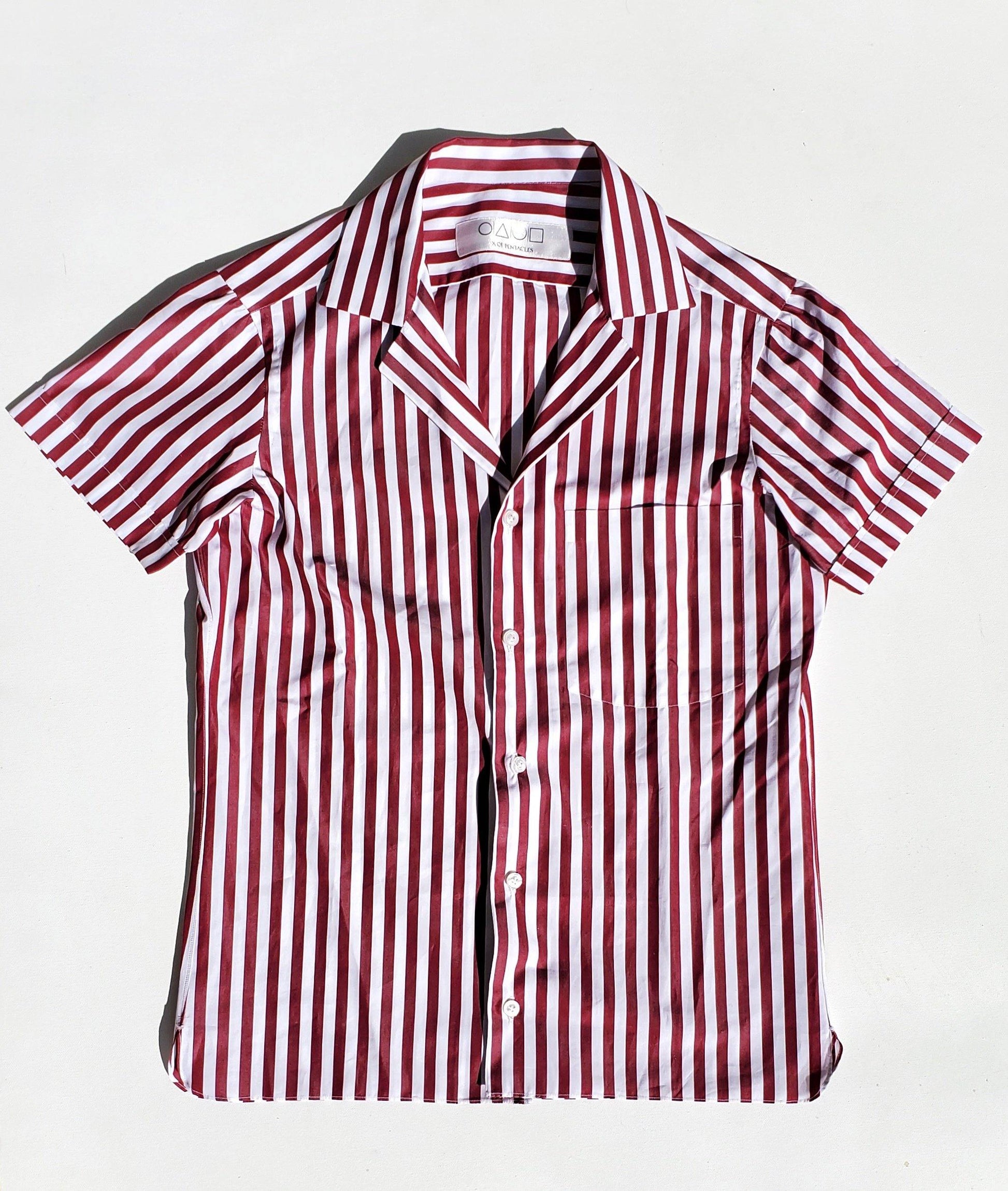 Capri Collar Short Sleeve Shirt - Womens - X Of Pentacles