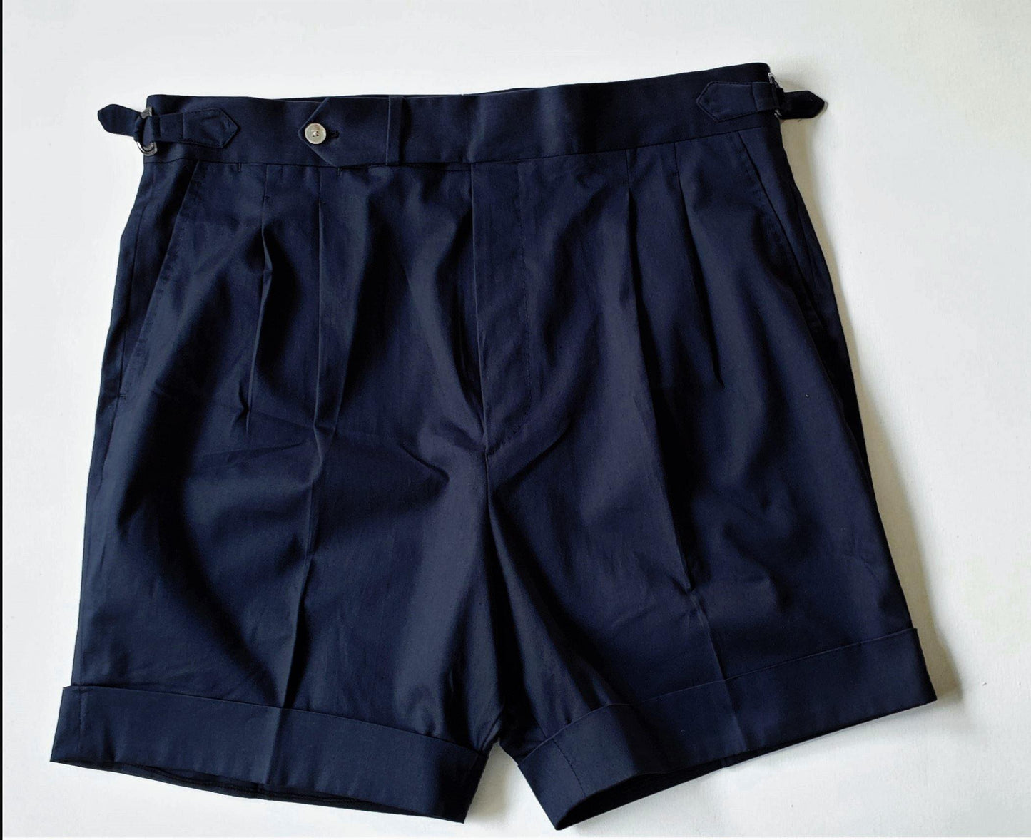 High Waisted Shorts - Cotton Twill - X Of Pentacles