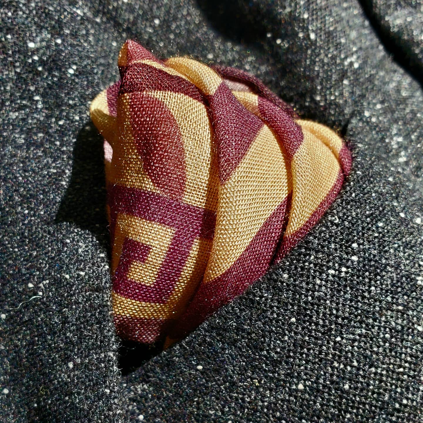 Italian Neckerchief Scarf - Eggplant Purple - X Of Pentacles