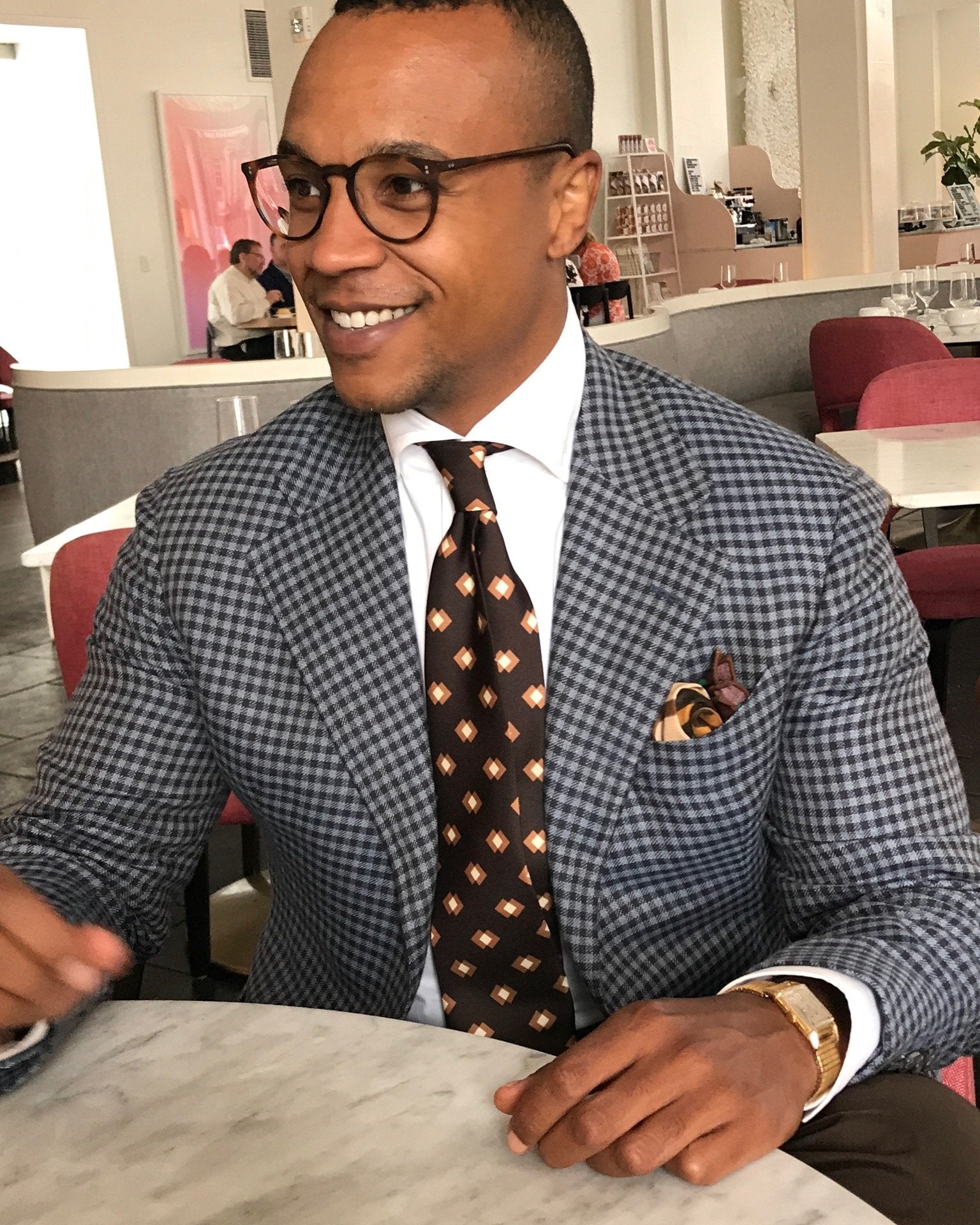 Chocolate Brown Silk Tie - Retro Tie - X Of Pentacles