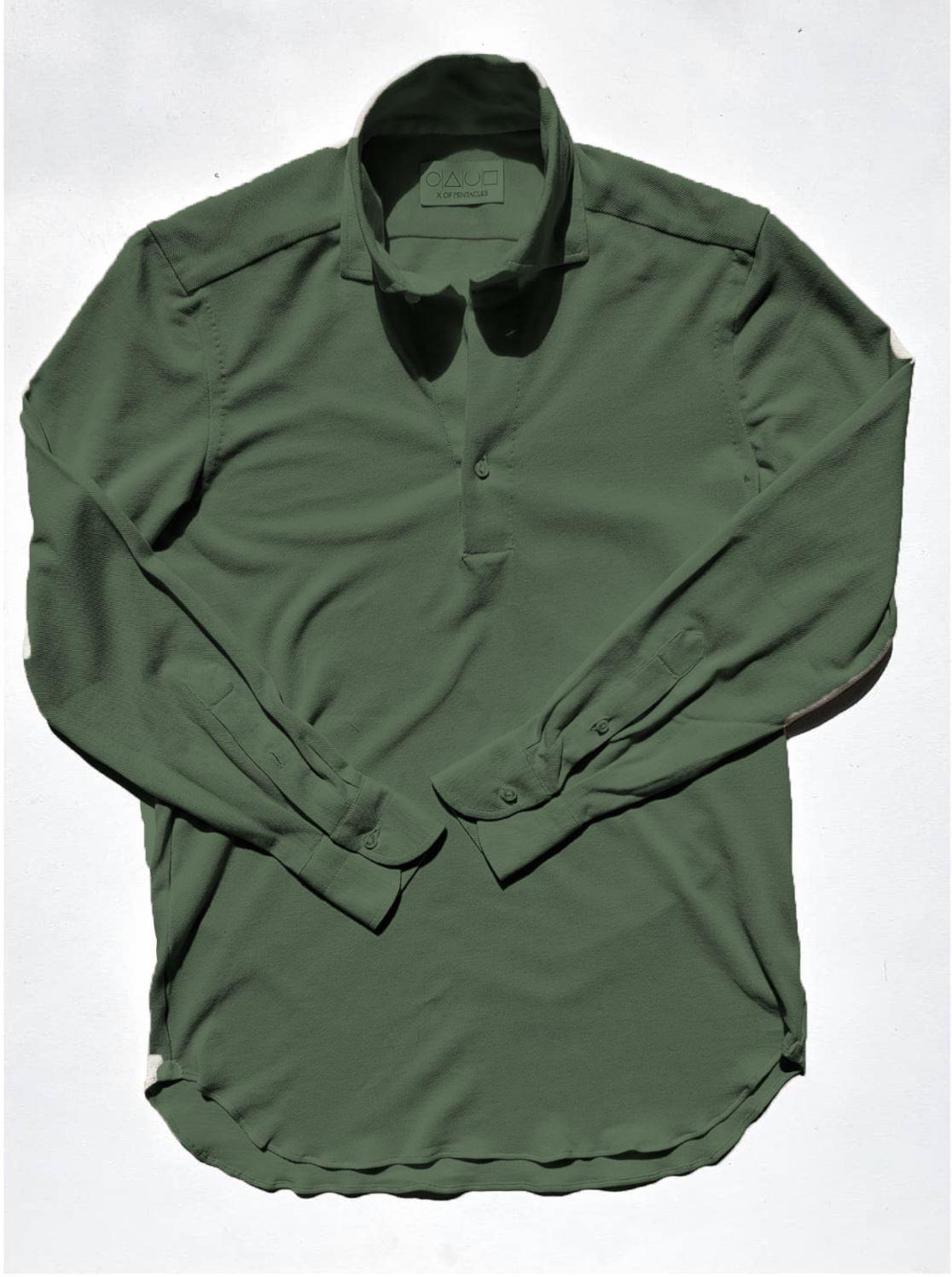 Graham Polo Shirt - Long Sleeve - X Of Pentacles