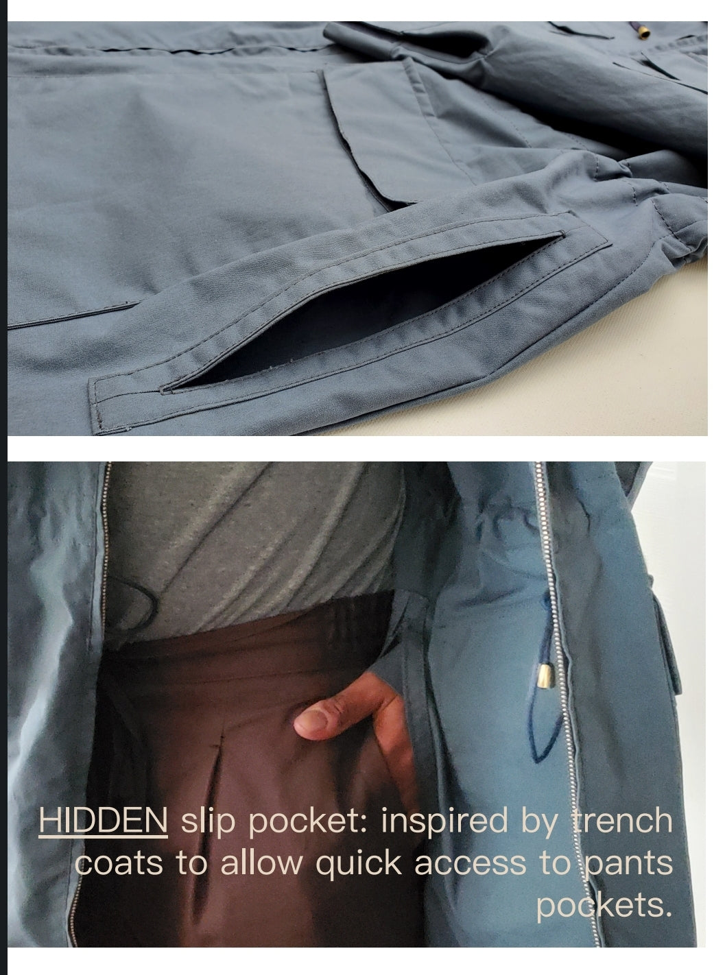 PRE-ORDER Waxed Cotton Rain Parka