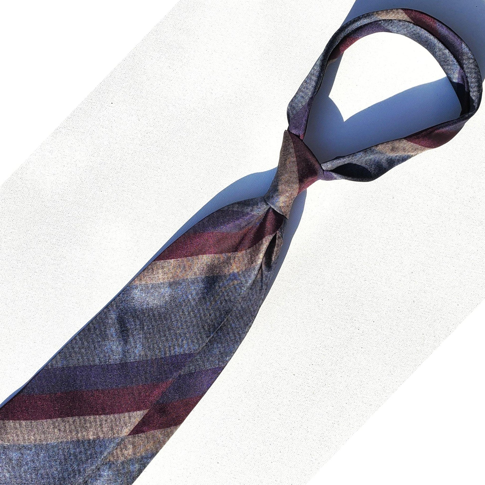 Print Silk Tie - Made in Italy - X Of Pentacles