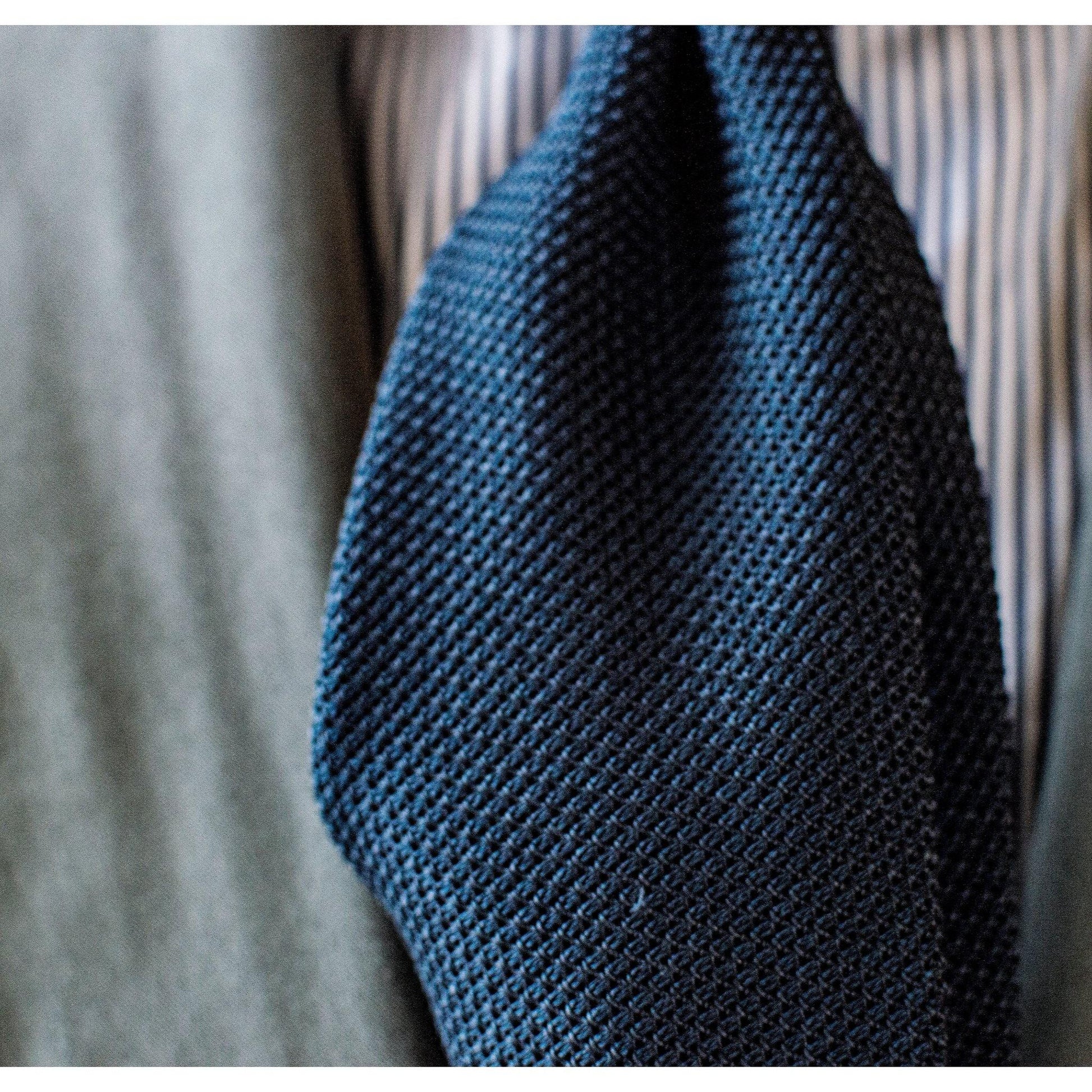 Navy Blue Classic Necktie - X Of Pentacles
