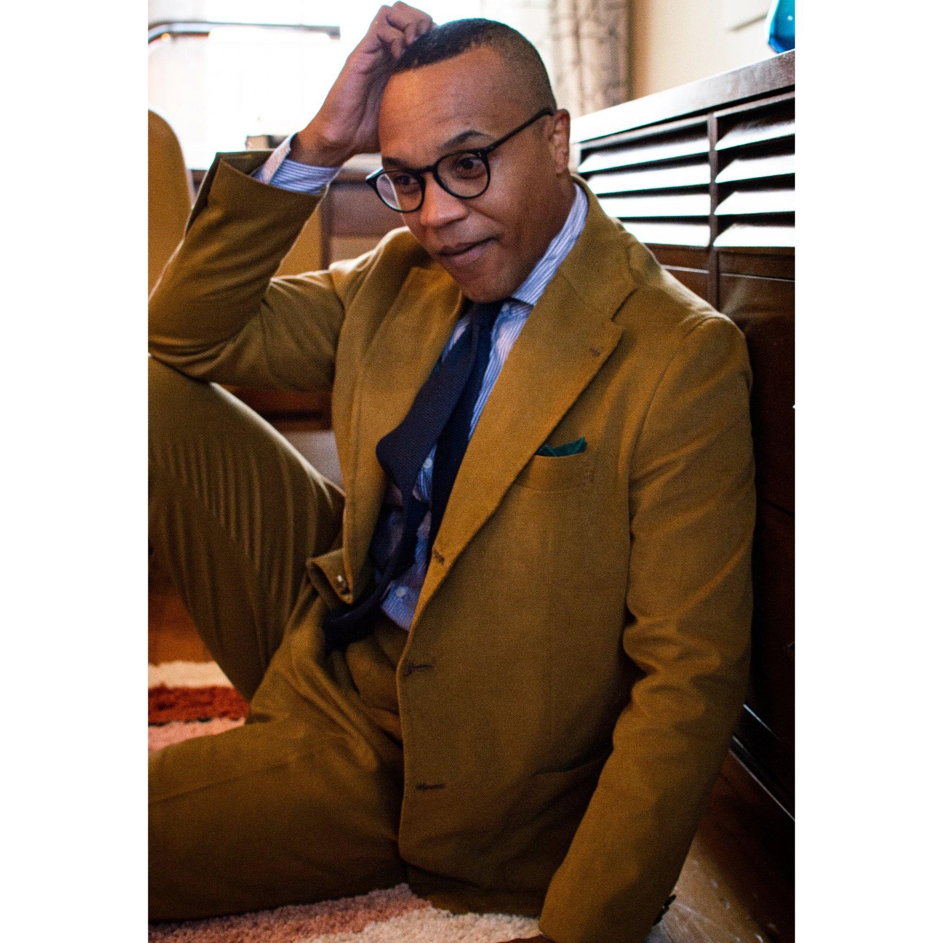Navy Blue Classic Necktie - X Of Pentacles