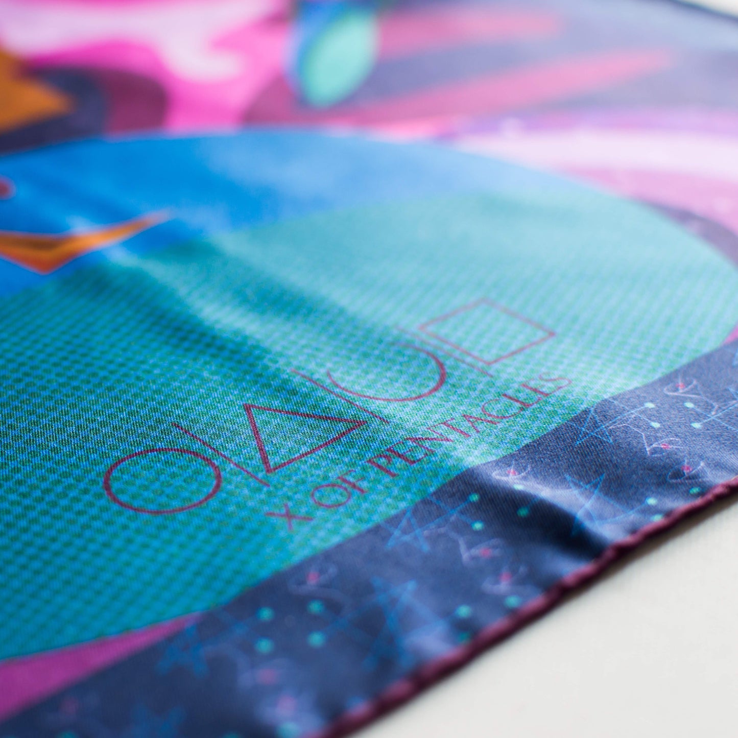 X of Pentacles Luxury Pocket Handkerchief