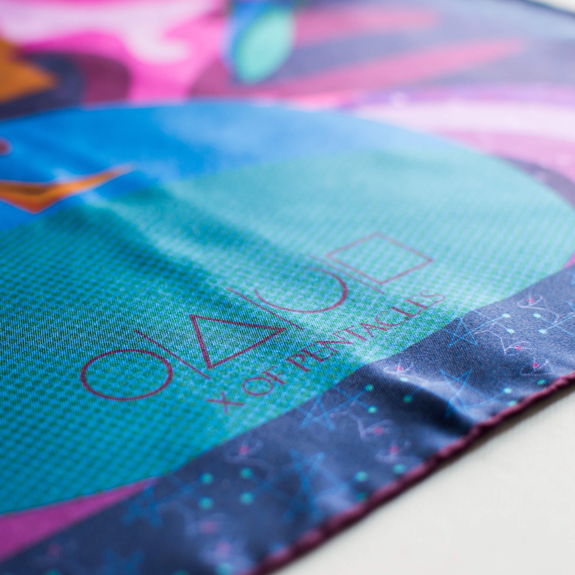 X of Pentacles Luxury Pocket Handkerchief