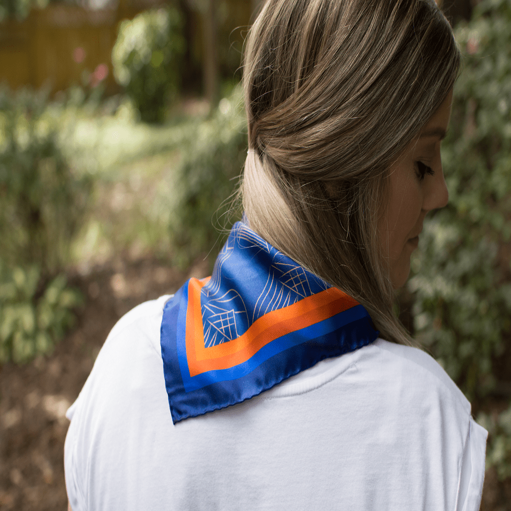 The Rotunda UVA Italian Silk Scarf - X Of Pentacles