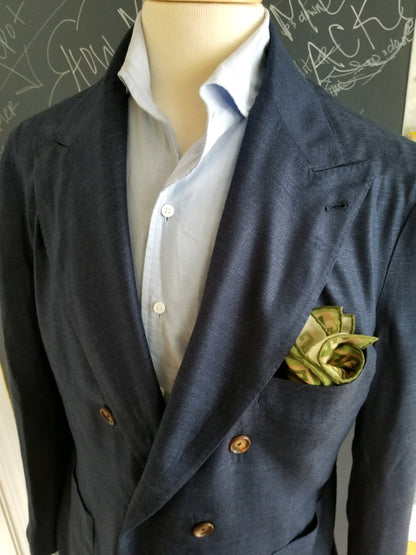 Blue Double Breasted Sport Coat 