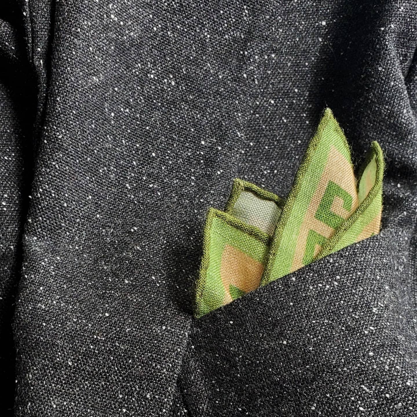 Green Neckerchief for Men - X Of Pentacles