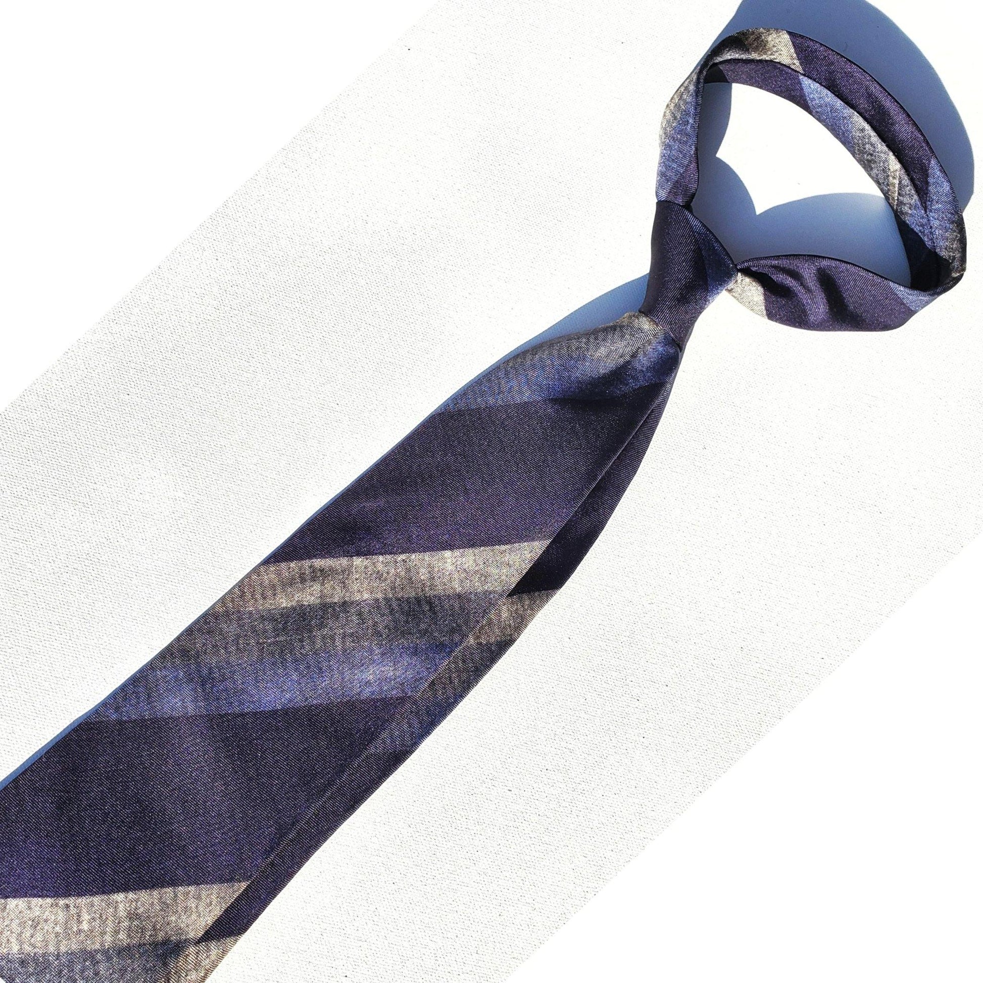 Dark Blue Silk Tie - Best Ties for Men - X Of Pentacles