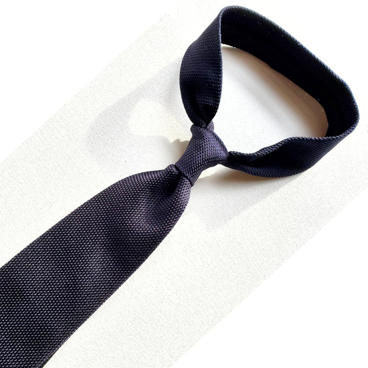 X Of Pentacles Dark Navy Blue Untipped Tie