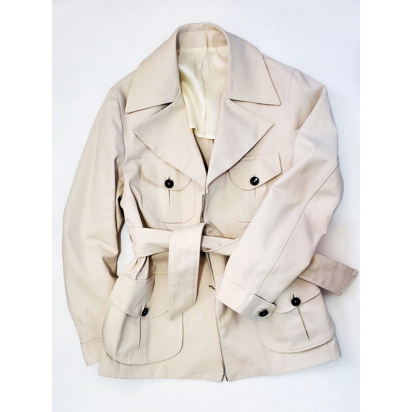 Tailored Cotton Twill Safari Jacket X Of Pentacles