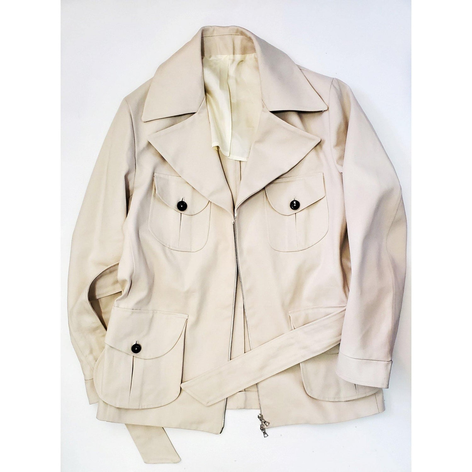 Tailored Cotton Twill Safari Jacket | X Of Pentacles