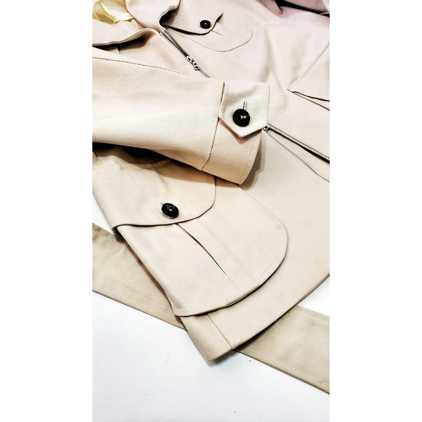 Tailored Cotton Twill Safari Jacket