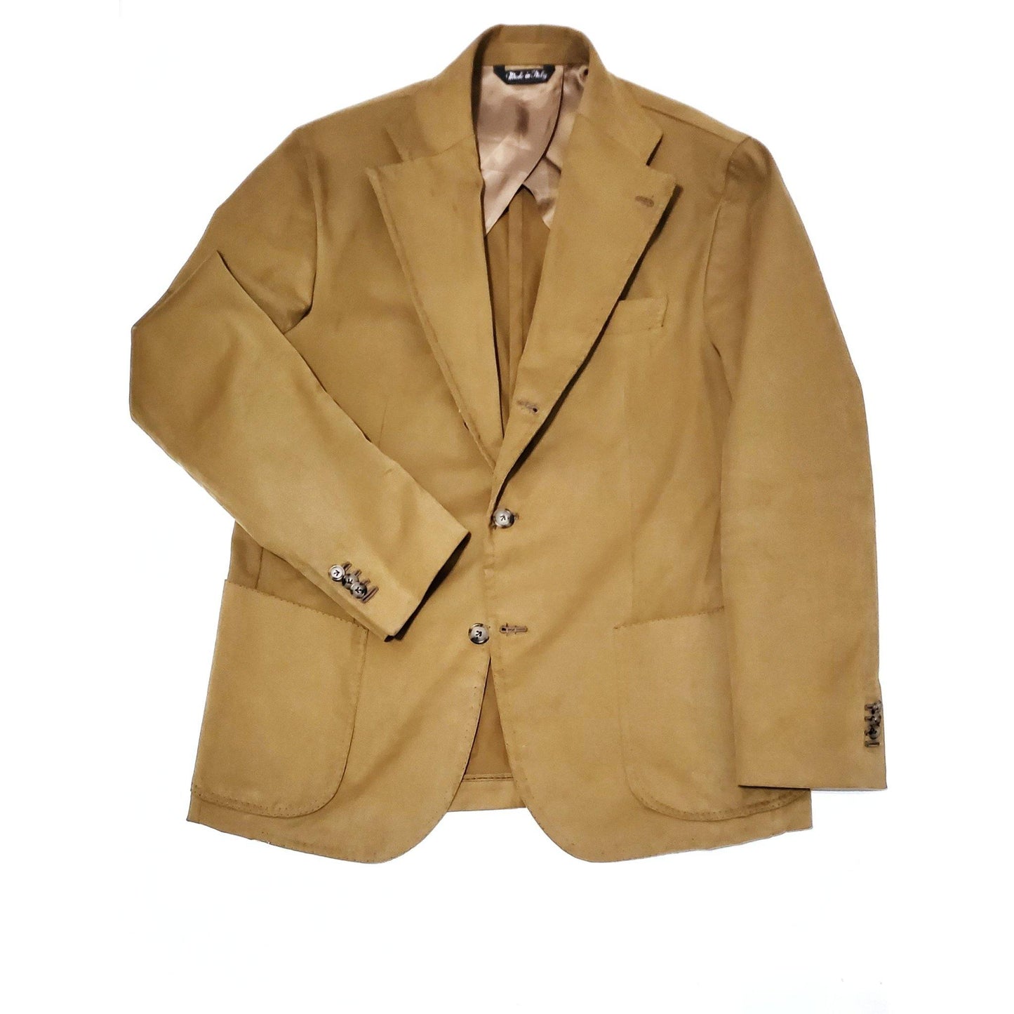 Gold Cotton Corduroy Suit