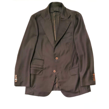 Chocolate Brown 9oz Wool Neapolitan Suit 38/40R - X Of Pentacles